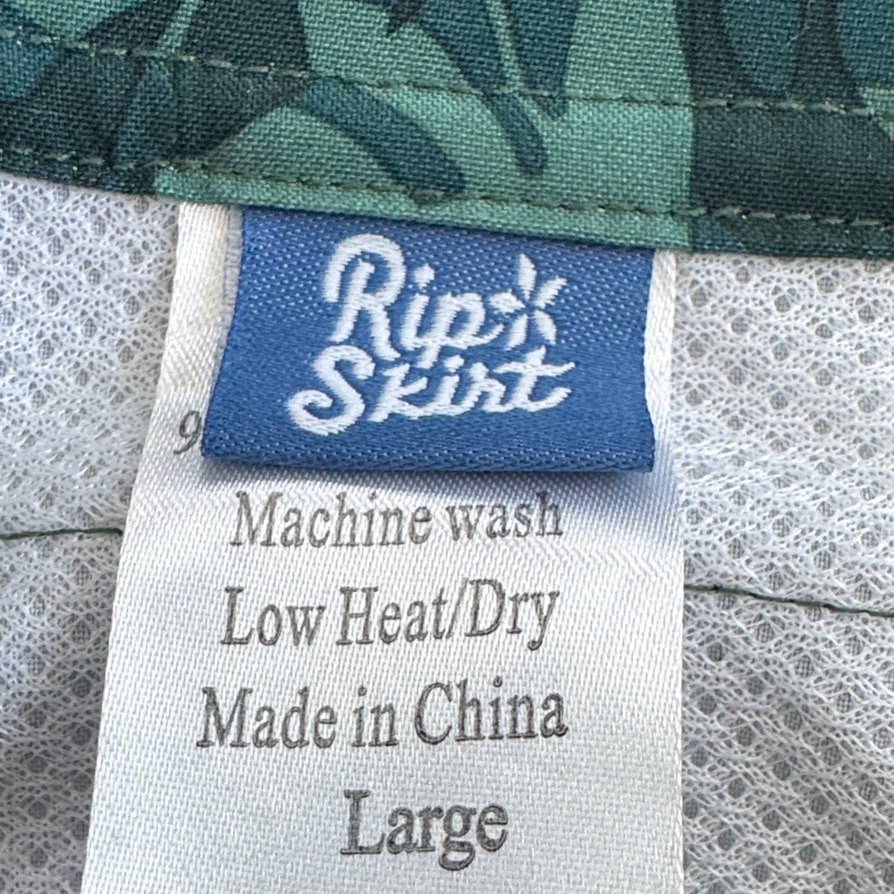 Ripskirt Hawaii Tropical Green Mini Skirt - Picture 2 of 10